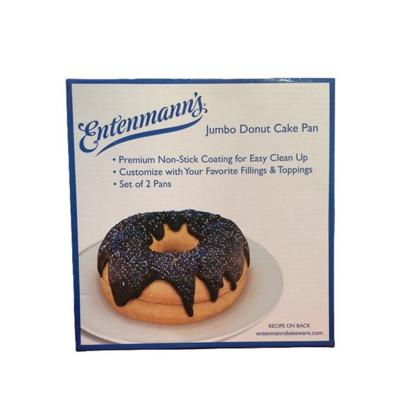 Entenmann's Jumbo Donut Cake Pans, Non-Stick. Brand New Set of 2 Pans - Picture 1 of 3